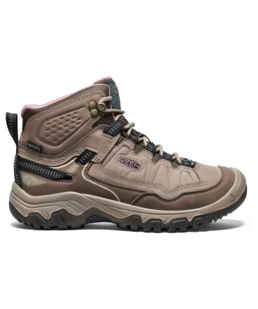 Women's Targhee IV Wide Waterproof Hiking Boot Brindle/Nostalgia Rose