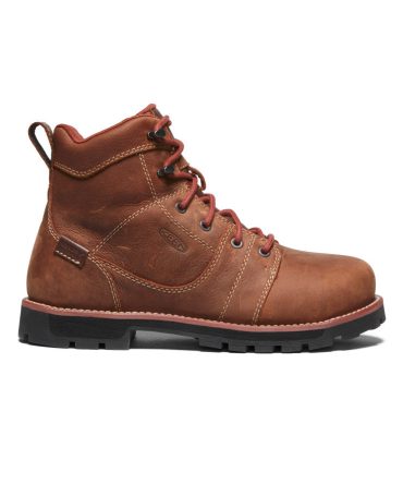 Women's Seattle 6' Waterproof Boot (Aluminum Toe) Gingerbread/Black