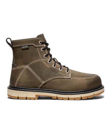 Women's San Jose 6' Waterproof 90° Heel Boot (Aluminum Toe) Steel Grey/Gum